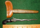 Small Child s Antique Indonesian  Philippine Kris - Keris 7 1 2  Dagger