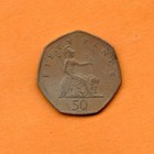 Great Britain Coin 50 Pence 2001 Elizabeth Ii Copper-nickel 27 3mm 8gr Km 991