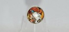 Vintage Oyster Copper Turquoise 925 Sterling Silver Ring