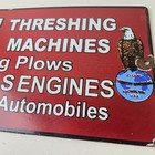 Vintage Case Tractors Sign - Porcelain Advertisement Gas Pump Station Sign