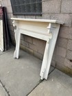   Antique Carved Walnut Fireplace Mantel   56 75 X 46 75   Architectural Salvage