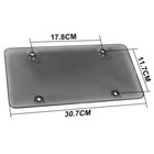 2pcs Black Shatterproof Licence Plate  Cover Universal Licence Plate Protector