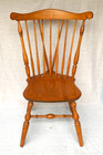 Vintage S Bent   Bros Solid Maple Wood Colonial Windsor Dining Chair