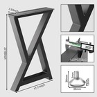 Yahpetes 2pcs Cast Iron Table Legs Industrial 28  X 18  Black