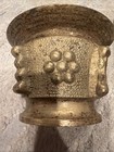 Vtg Heavy Solid Brass Apothecary Mortar   Pestle