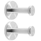 2 Pcs Bathroom Towel Hooks  Brushed Nickel