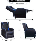 Gaming Recliner Chair Leather Racing Living Room Home Theater Recliner Sofa Nap