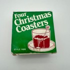 Vintage Christmas Coasters     Set Of 4 In Box     Gessner Products Style 148w
