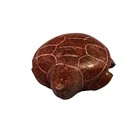 Indigenous Fetish Red Pipestone Turtle Figurine Miniature Etched Shell Totem 1 