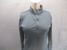 Nike Pro Hyperwarm Size L Womens Gray 1 2 Zip Stand Collar Athletic Pullover 165