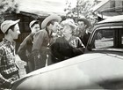 Rex Allen  the Arizona Cowboy  1956 Western  redwood Forest Trail  Movie Still