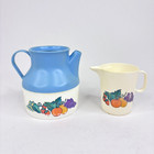 Vintage Chilton Globe Coffee Set Toy Fruit Plastic Cup Play Dishes 13 Pcs Lot