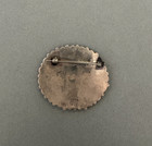 Vintage Navajo Sterling Silver  And Turquoise Pin  Signed Hb