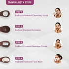 Lotus Herbals Radiance 5 In 1 Facial Kit With Diamond Dust   Cinnamon 170gm