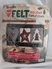 Bucilla Felt Holiday christmas Sampler Applique Kits 83601  41130 Lot Of 3