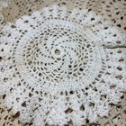 Vtg Crocheted Doilies Lot Of 7 Varying Sizes   Designs Handmade