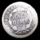 1858-o Seated Liberty Half Dime Silver  ---- Nice Details Coin  ----  963i