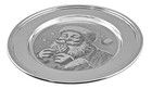 International Sterling Silver - Engraved Santa  S Cookie Plate - By Adamo Metals
