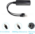 Gigabit Micro Usb Poe Splitter 5v 3a  Ieee 802 3af at Standard 10 100 1000mbps