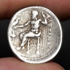 Alexander The Great Coin Ancient Greek Silver Drachm 323bc Zeus Sardis