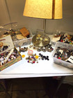 Vintage antique Buttons Military glass craft Huge Lot