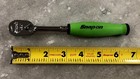New Snap-on Green 3 8  Drive Soft Grip Compact Head Ratchet Fhcl72g