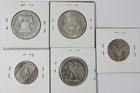 Lot Of 5 Us 90  Silver Coins  2 00 Face Value Halves   Quarters 1935s Bullion