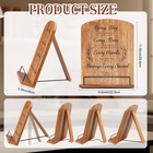Bible Verse Cookbook Stand For Your Kitchen Counter - Wood Book Holder Keeps    