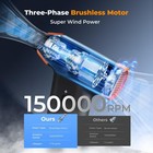 K f Concept Compressed Electric Air Duster 3 Gear Adjustable With Led Light