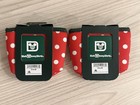 Disney Parks Starbucks Minnie Red Polka Dots Cold Fabric Cup Sleeve New Set Of 2