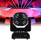 Mini 12x12w Led Beam Moving Head Light Rgbw Dmx Dj Weddingparty Stage Wash Light