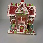 9    Lighted Gingerbread Train Station Peppermint Gumdrop Valerie Parr Hill New
