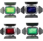 2x Godox Bd-07 Barn Door Kit W  Color Filters   Grid For Ad200 Flash