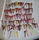 Various Antique Vintage Wooden Golf Tees
