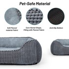 Washable Dog Bed Rectangle Orthopedic Sofa Bed Anti Slip Grey 20 Inch
