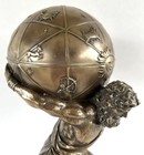 Greek Titan Atlas Celestial Sphere Bronze Composite Statue Sculpture 12 