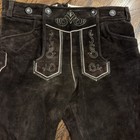 Lederhosen4u Shorts Mens 50 Brown Leather Suede German Oktoberfest Traditional