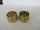 Set Of 2   solid Brass Pierced    Star tree   Heart Design   candle Holders 