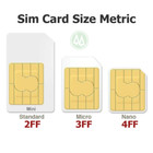 At t - Triple Cut Nano  Micro  Standard Sim Card      New Oem Prepaid Or Contract
