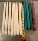 Lot Of 11 Vintage Mixed Assortment Of Taper Candles  Hong Kong