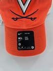Nike University Of Virginia Club Cap New Size M l New Adult Orange Trucker Hat