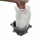 Lot Of 10 Pcs  Prm  4 Size  0 5 Micron Polyester Felt Liquid Filter Bags 