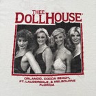 Vintage 80s The Dollhouse Shirt Mens L Strip Gentlemens Club Florida Pin Up
