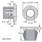 25 Pipe Snap Bushing Coil Cable Wiring Ring Protection Grommet 4ga 11mm Od Wire