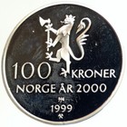 1999 Norway Norwegian New Millenium Vintage Proof Silver 10 Kronor Coin I105093