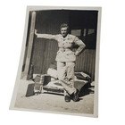 5 lot Vtg 1940s Rugged British Army Soldier Photo 3x4 B w Wwii Shaving Desert