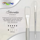 Silver Brush Limited Silver Brush 1501-12 Silverwhite Long Handle White Taklon