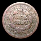 1851 Braided Hair Large Cent Penny  ---- Nice Details Coin  ----  933i