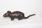 Antique Vintage Style Cast Iron Mouse Rat Paper Weight  5   Long