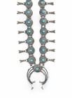 Derrick Gordon Squash Blossom Necklace Set   Hallmarked